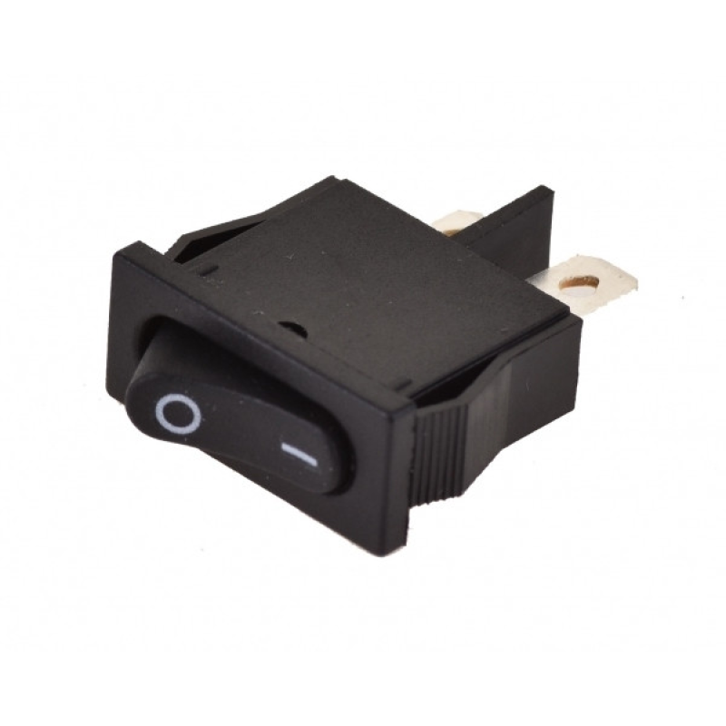 Перемикач KCD1-101-12, ON-OFF, 6А (2pin), 250V, чорний