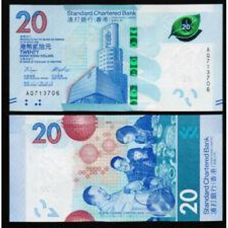 Hong Kong Гонконг - 20 Dollars 2018 ( 2020 ) SCB UNC Hong Kong Гонконг - 20 Dollars 2018 ( 2020 ) SCB UNC