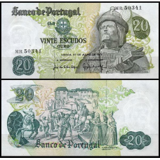 Португалія Portugal 20 escudos 1971 Pick 173 UNC