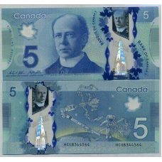 Canada Канада - 5 Dollars 2016 ( 2021 ) UNC P. 106d signatures: Wilkins and Macklem
