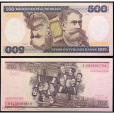 БРАЗИЛІЯ 200b BRAZIL 500 CRUZEIROS ND(1981) Unc