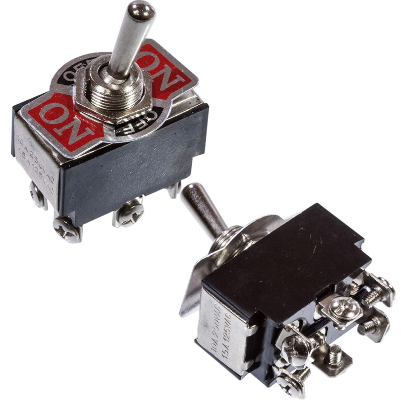 Тумблер KN(3)С-203 ON-OFF-ON (6 pin) 15А; 250VAC Тумблер KN(3)С-203 ON-OFF-ON (6 pin) 15А; 250VAC