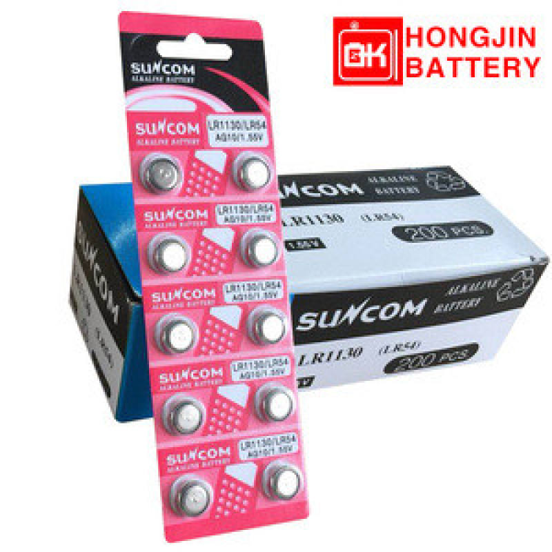 Батарейка таблетка AG10 LR1130 LR54 Suncom Alkaline Battery (Блістер 10 шт.) Батарейка таблетка AG10 LR1130 LR54 Suncom Alkaline Battery (Блістер 10 шт.)