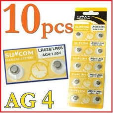 Батарейка таблетка LR626/LR66 AG4/1.55v Suncom Alkaline Battery (Блістер 10 шт.)