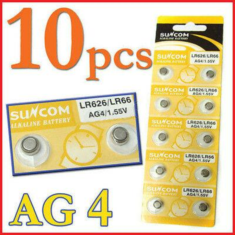 Батарейка таблетка LR626/LR66 AG4/1.55v Suncom Alkaline Battery (Блістер 10 шт.) Батарейка таблетка LR626/LR66 AG4/1.55v Suncom Alkaline Battery (Блістер 10 шт.)