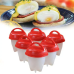 Філіконові форми для варіння яєць без шкаралупи набір з 6 штук Egg Boiler