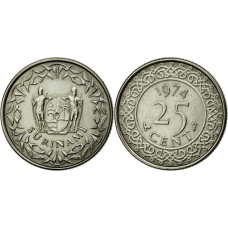 Сурінам 25 центів 1974 р (АВ)