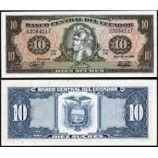 Еквадор /Ecuador 10 Sucres 1986 Pick 121 UNC