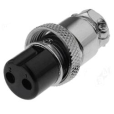 Роз“єм MIC 322, (гніздо), під кабель, 2pin, діам.-16мм