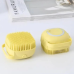 Силіконова мочалка щетка з дозатором Silicone Massage Bath Brush LD-588 жовтий