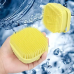 Силіконова мочалка щетка з дозатором Silicone Massage Bath Brush LD-588 жовтий