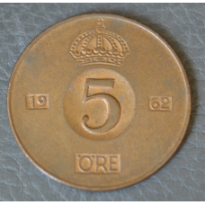 Швеція 5 ері 1962год (1)