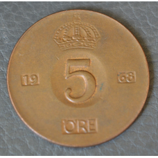 Швеція 5 ері 1968год (1)