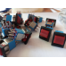 Тумблер з клавішою RLS-202-E5 (ON-ON) 6-і контактний, 3A, 250VAC, червоний