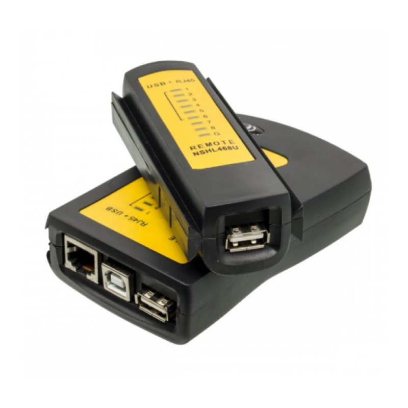 Кабельний тестер Merlion NSHL468U, RJ-45 + USB Кабельний тестер Merlion NSHL468U, RJ-45 + USB