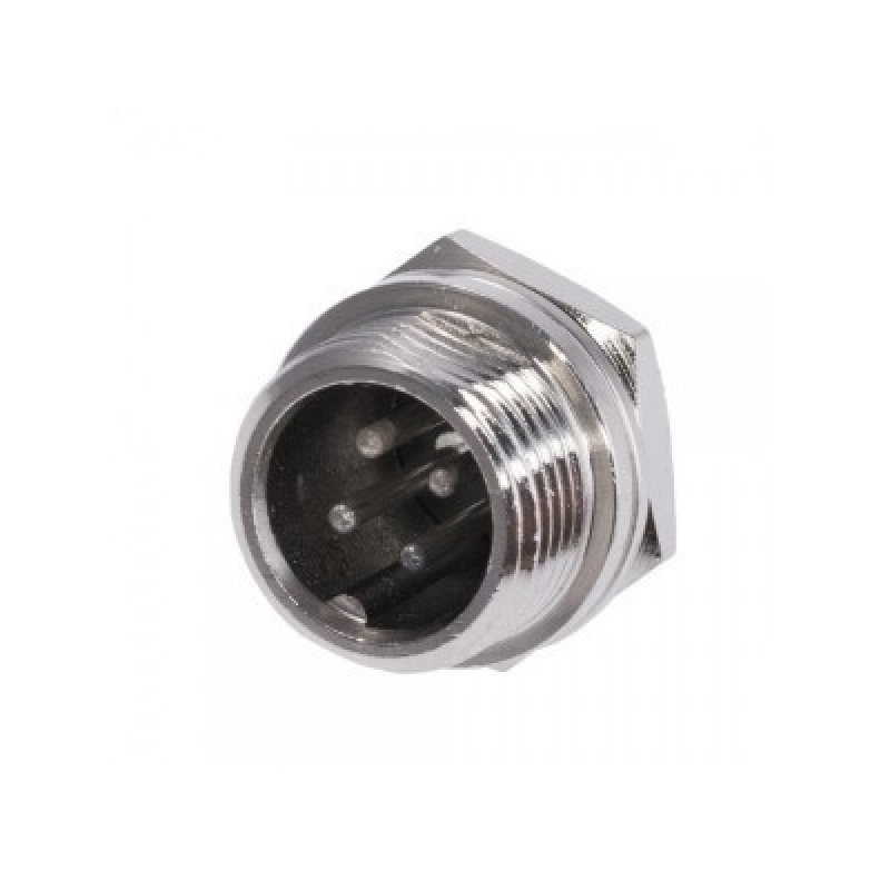 Роз“єм MIC 334 mini (штекер), монтажний, 4pin, діам.-12мм Роз“єм MIC 334 mini (штекер), монтажний, 4pin, діам.-12мм