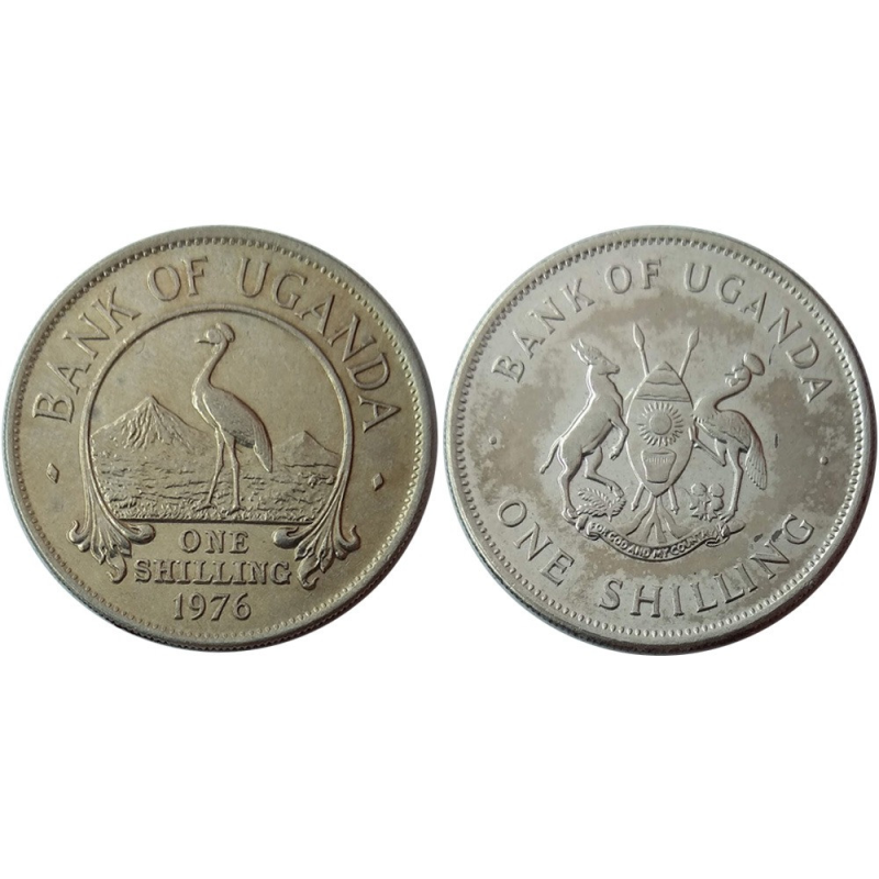 Uganda Уганда - 1 Shilling 1976 aUNC (АГ) Uganda Уганда - 1 Shilling 1976 aUNC (АГ)