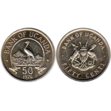 Уганда, 50 центів 1976 року (АГ)