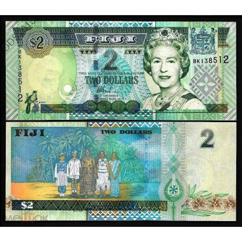 Фіджі / Fiji Islands 2 Dollars 2012 UNC