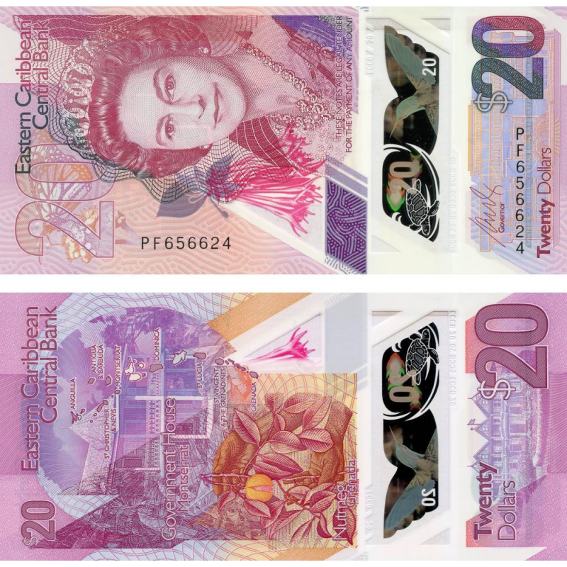 Карибські Острови 10 доларів 2019 UNC Східні Кариби Карибські Острови 10 доларів 2019 UNC Східні Кариби