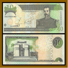 Домінікана/Dominican Rep 10 Pesos 2002 P168b UNC
