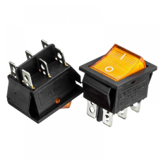 Вимикач-тумблер MRS-101-9H ON-OFF 2-х контактний, 6A, 220V, червоний