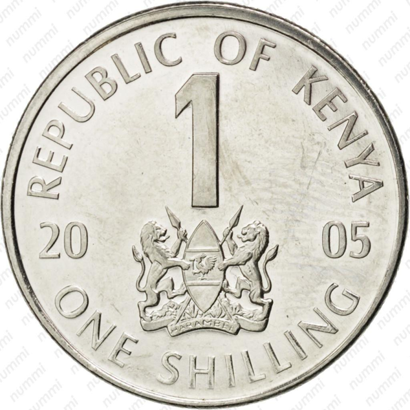 Kenya Кенія 1 Shillings 2005-2010