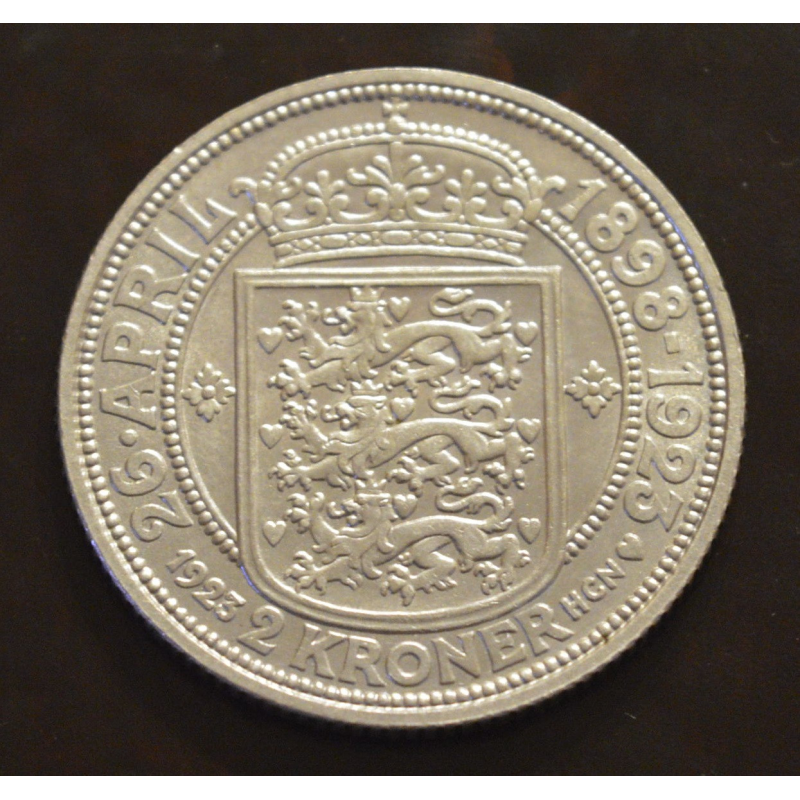 Данія 2 крони 1923 р (Срібло) 1 Данія 2 крони 1923 р (Срібло) 1