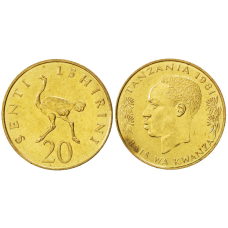 Tanzania Танзания -  20  Senti 1981 UNC