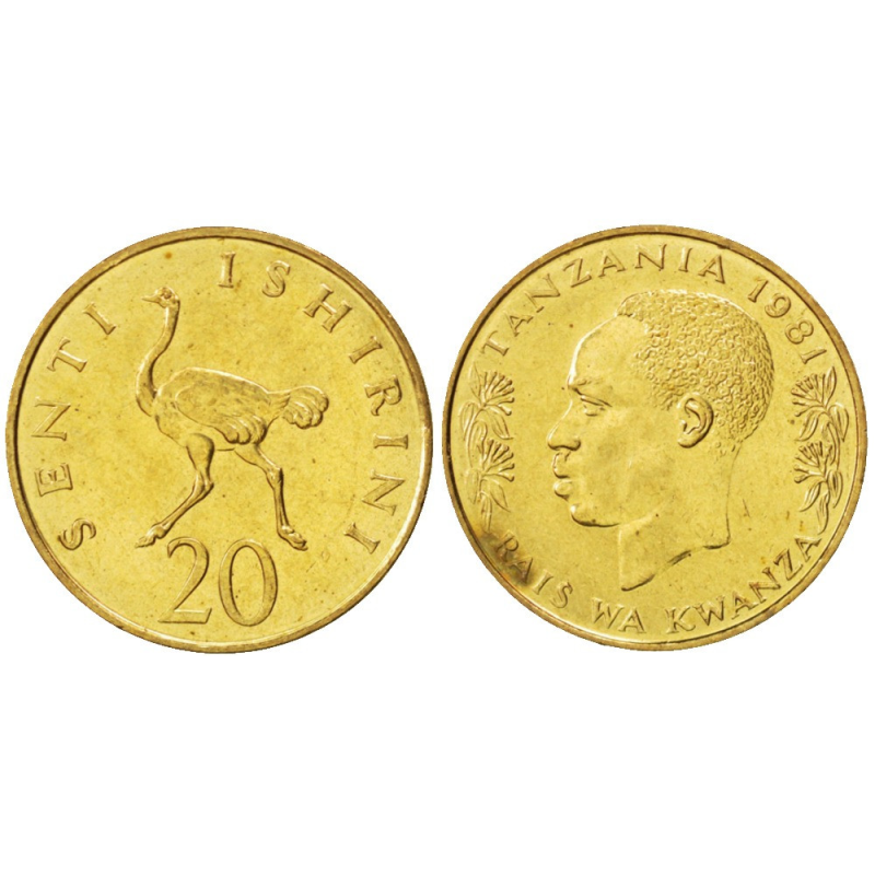 Tanzania Танзания - 20 Senti 1981 UNC Tanzania Танзания - 20 Senti 1981 UNC