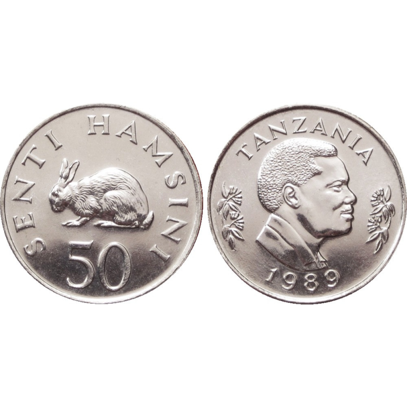 Tanzania Танзанія — 50 Senti 1989 UNC Tanzania Танзанія — 50 Senti 1989 UNC