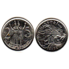 Ethiopia Ефіопія 25 Cents 2004 - 2010 UNC