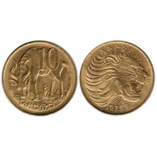 Ethiopia Ефіопія 10 Cents 2004 - 2010 UNC