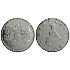 Zimbabwe Зимбабве  1  Dollars 2002 UNC