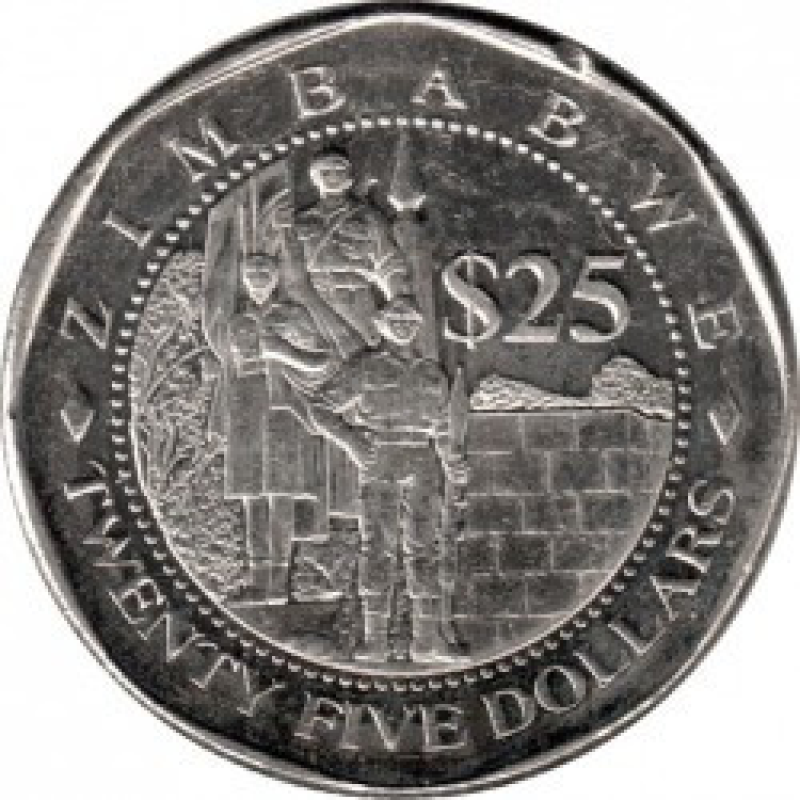 Zimbabwe Зимбабве 25 Dollars 2003 UNC Zimbabwe Зимбабве 25 Dollars 2003 UNC