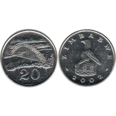 Zimbabwe Зимбабве  20 Cent 2001 UNC
