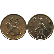 Zimbabwe Зимбабве  5 Cent 1999 UNC