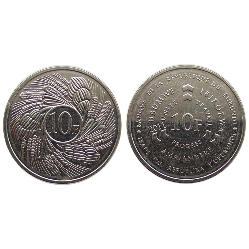 Burundi Бурунді 10 Francs 2011 UNC