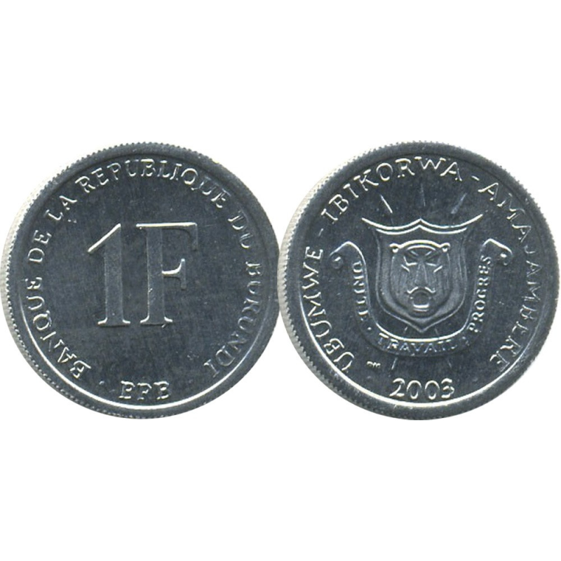 Burundi Бурунді 1 Francs 2003 UNC Burundi Бурунді 1 Francs 2003 UNC
