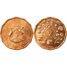 Uganda Уганда - 2 Shillings 1987 UNC