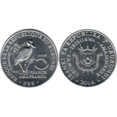 Burundi Бурунді — 5 Francs 2014 UNC птиця