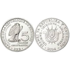 Burundi Бурунди - 5 Francs 2014 UNC птица