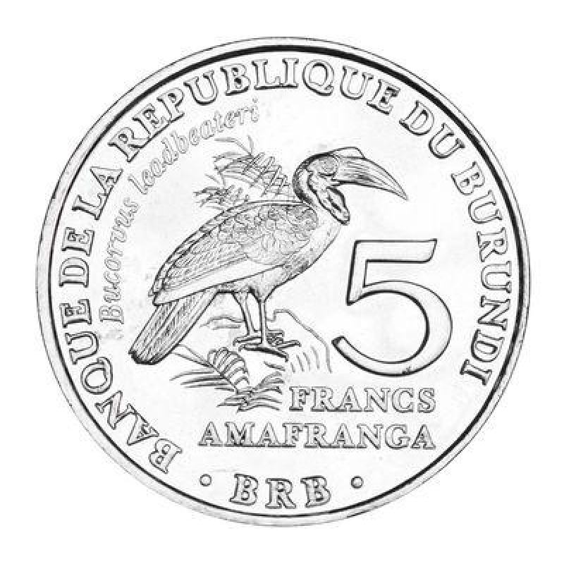 Burundi Бурунді — 5 Francs 2014 UNC птиця Burundi Бурунді — 5 Francs 2014 UNC птиця