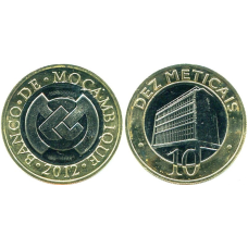 Mozambique Мозамбик 10 Meticais 2012 UNC