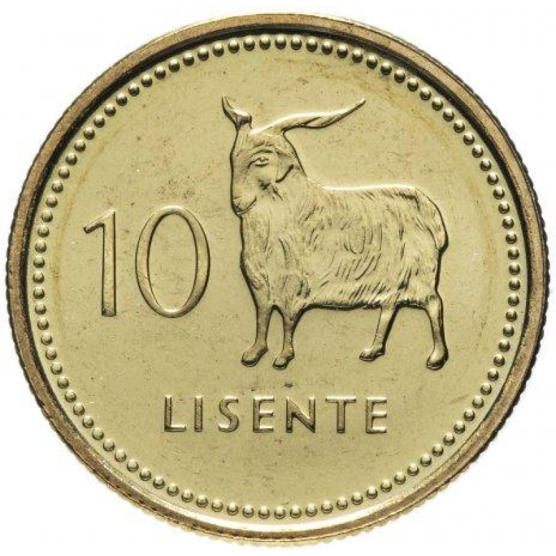 Lesotho Лесото 10 Lisente 1998 UNC