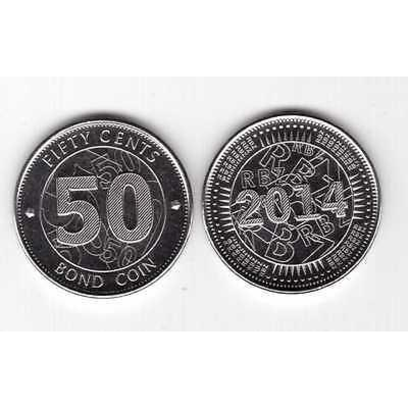 Zimbabwe Зимбабве - 50 Cents 2014 UNC Zimbabwe Зимбабве - 50 Cents 2014 UNC