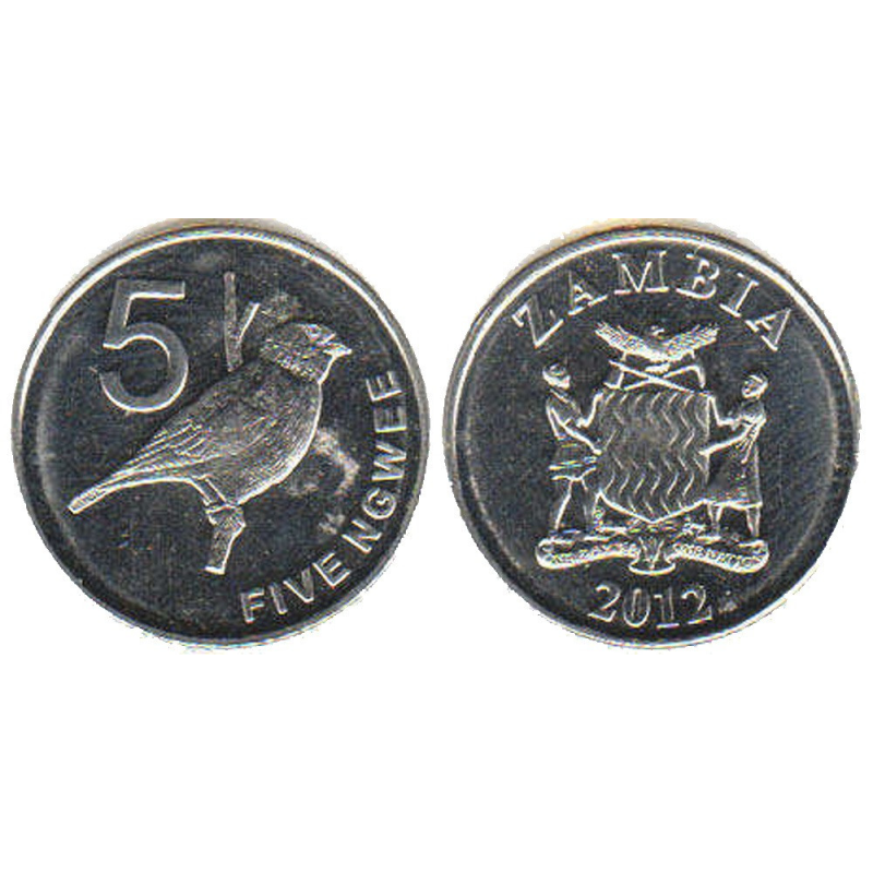 Zambia 797 5 Ngwee 2012 UNC Zambia 797 5 Ngwee 2012 UNC