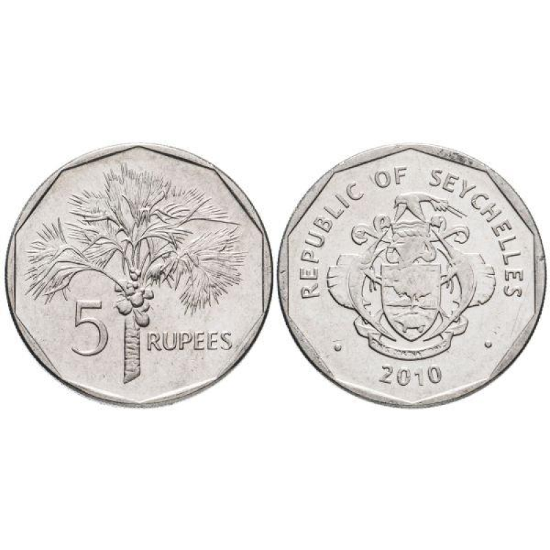 Seychelles Сейшельские О Сейшелы - 5 Rupees 2010 UNC Seychelles Сейшельские О Сейшелы - 5 Rupees 2010 UNC