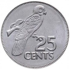 Seychelles Сейшельські О Сейшели — 25 Cents 1982-2003