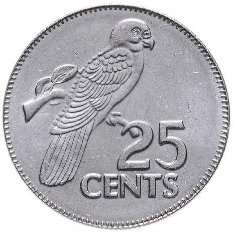 Seychelles Сейшельські О Сейшели — 25 Cents 1982-2003 Seychelles Сейшельські О Сейшели — 25 Cents 1982-2003